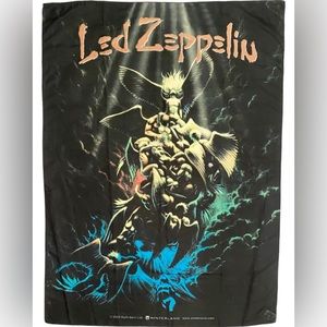 Led Zeppelin Fabric Wall Tapestry 2000 Myth Gem Ltd. 41” x 30.5”